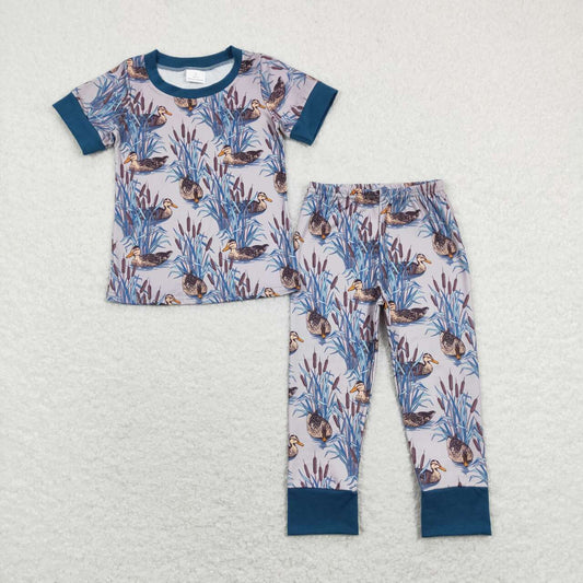 BSPO0280 Duck Print Boys Pajamas Clothes Set