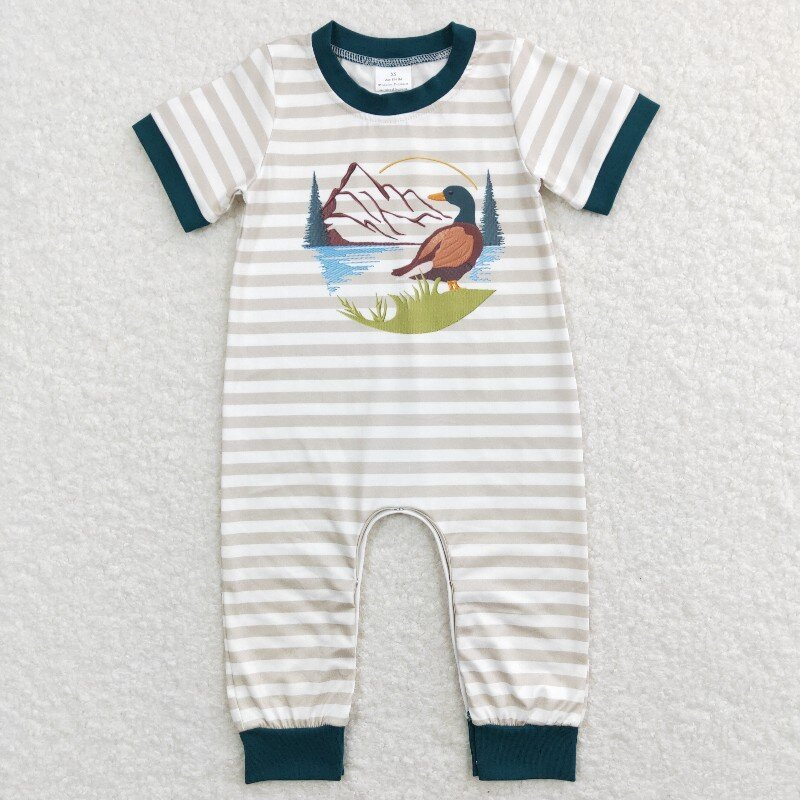 Duck Stripes Print Brothers Summer Matching Clothes