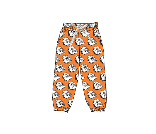 (Custom Design Preorder MOQ 5 Each Design) Team's Elida Bulldogs Print Joggers Bottom Pants Mom and Me Matching Clothes