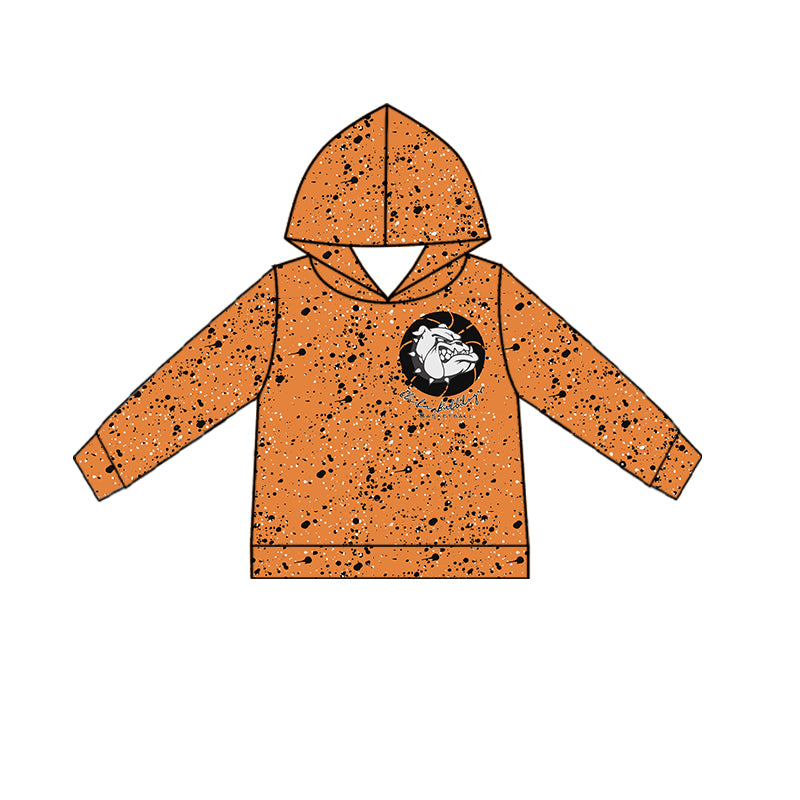 (Custom Design Preorder MOQ 5 Each Item)Team's Elida Bulldogs Basketball Print Hoodie Top Mom and Me Matching Clothes