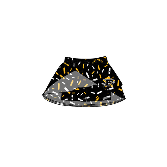 (Custom Design Preorder MOQ 5 Each Item) Team's Five Star Sprinkles Print Summer Bottom Skirts Shorts Mom and Me Matching Clothes