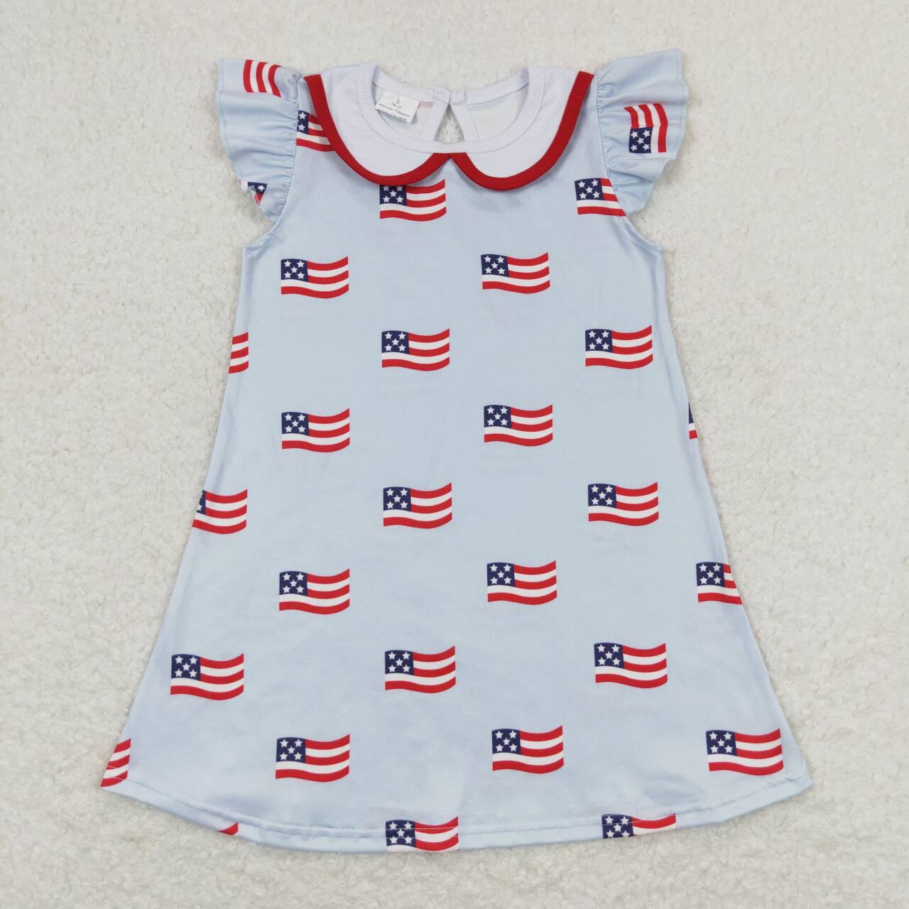 Flags Print Sibling 4th of July Matching Clothes