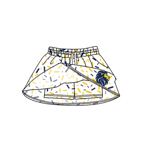 (Custom Design Preorder MOQ 5 Each Item) Team's Founders Sprinkles Print Summer Bottom Skirts Shorts Mom and Me Matching Clothes