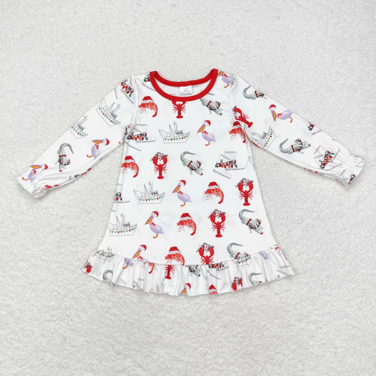 Animals Lights Print Sibling Christmas Matching Clothes