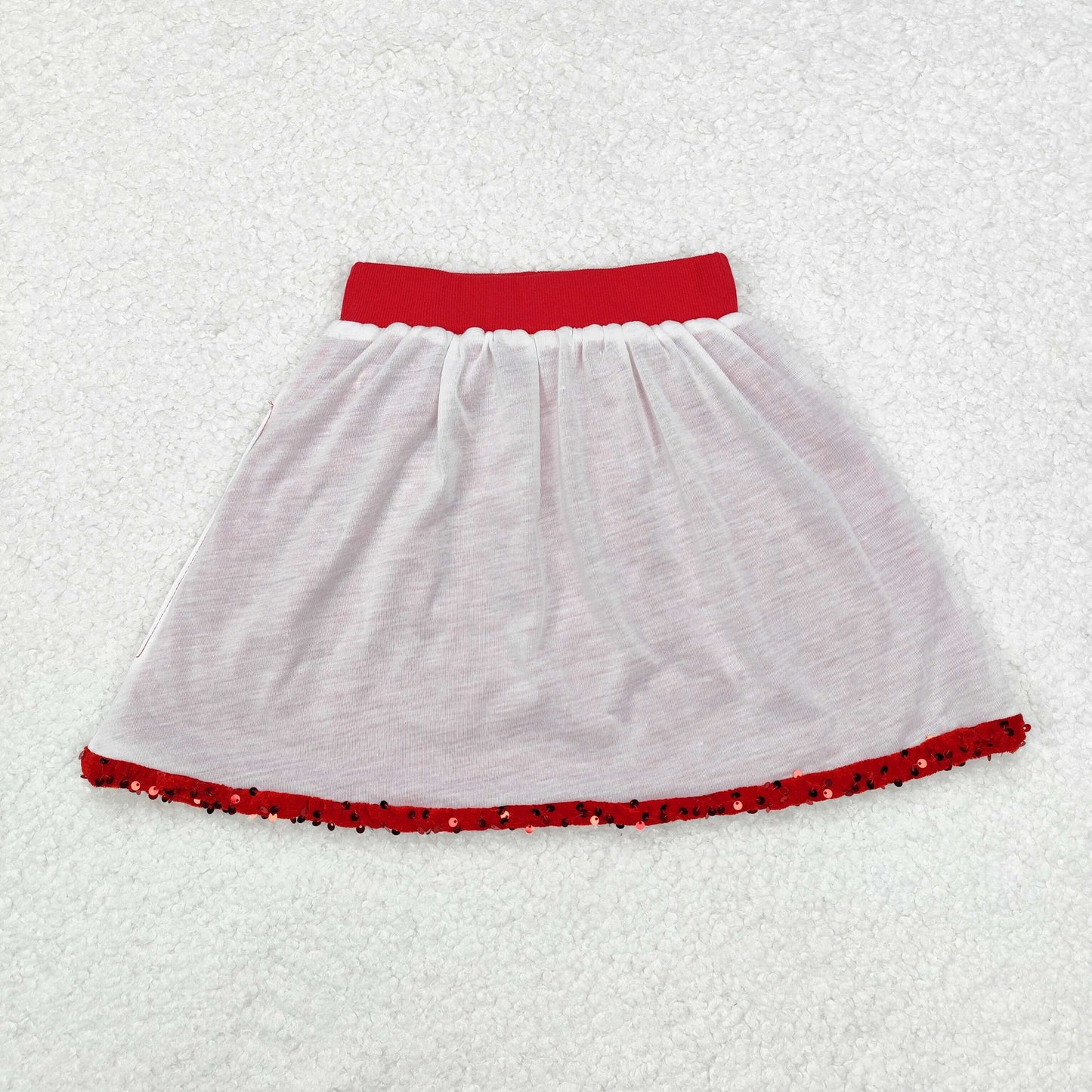 GLK0027 Red Sequins Baby Girls Knee Length Skirts