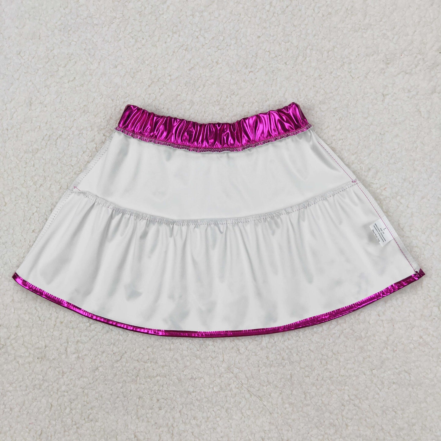 GLK0039 Violet Pleather Elastic Girls Summer Bottom Skirts