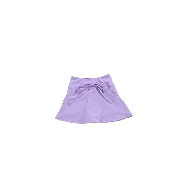 (Pre-order)GLK0046  Purple Color Girls Summer Bottom Athletic Skirts