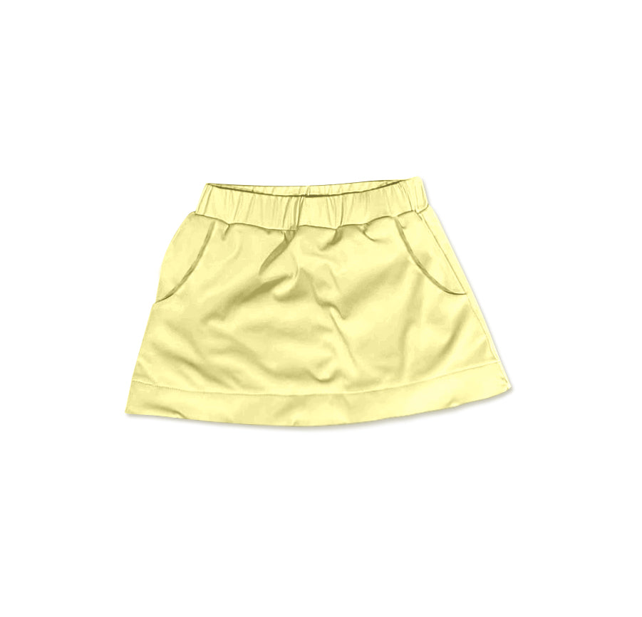 (Pre-order)GLK0068 Yellow Color Girls Bottom Skirts Shorts