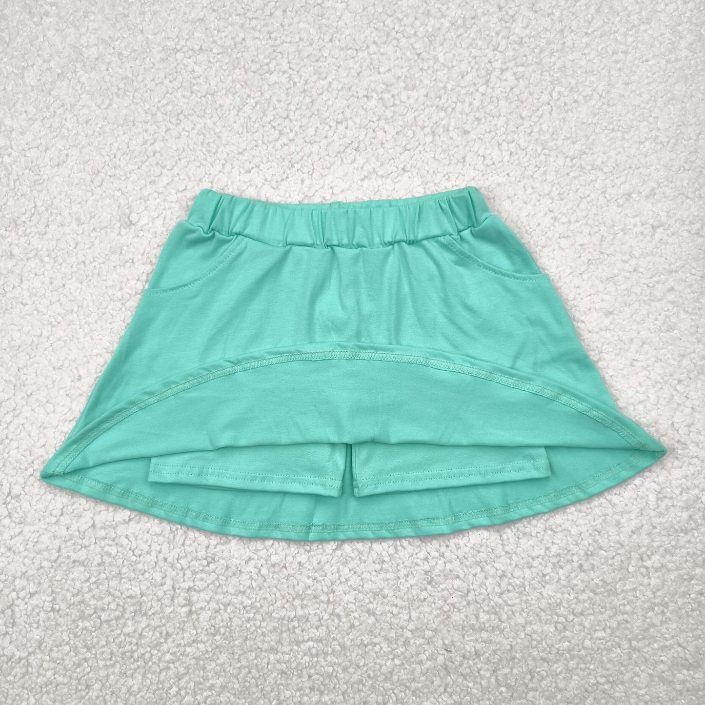 GLK0069 Green Color Girls Bottom Skirts Shorts