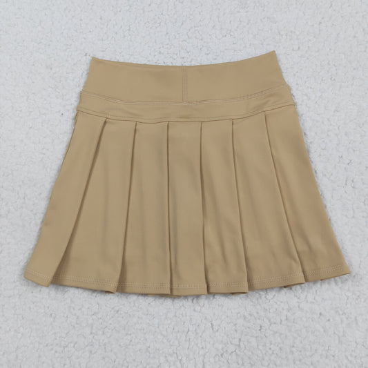 GLK0123 Khaki Color Girls Summer Bottom Yoga Shorts Skirts