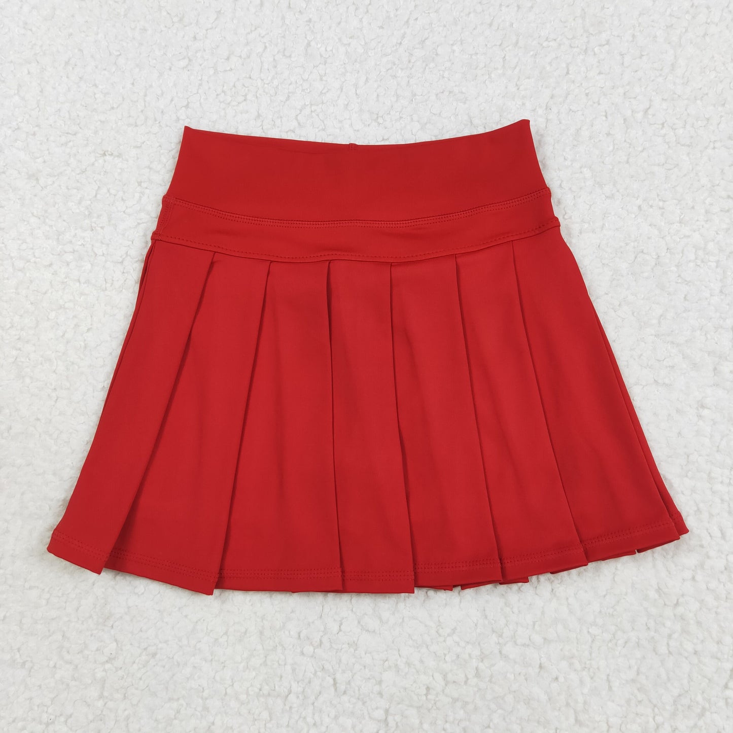 GLK0125 Red Color Girls Summer Bottom Yoga Shorts Skirts
