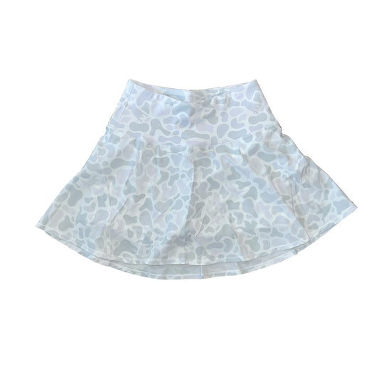(Pre-order)GLK0133 Adult Grey Camo Print Woman Summer Bottom Yoga Skirts
