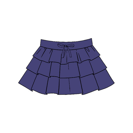 (Pre-order)GLK0200 Navy Color Girls Summer Bottom Yoga Skirts