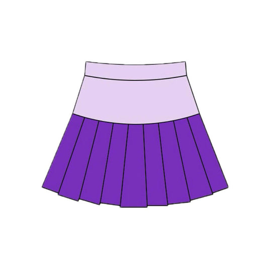 (Pre-order)GLK0213 Purple Color Girls Mardi Gras Bottom Yoga Skirts