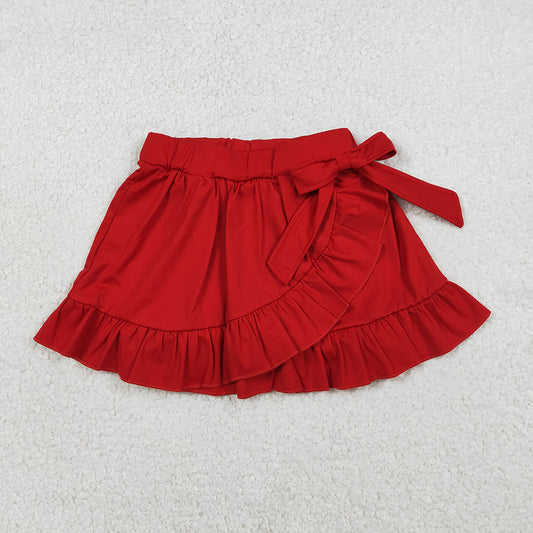 GLK0215 Red Color Girls Summer Bottom Yoga Skirts Shorts