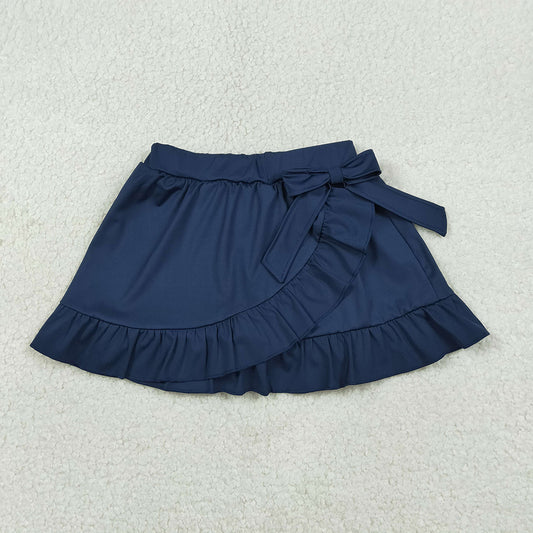 GLK0217 Navy Color Girls Summer Bottom Yoga Skirts Shorts