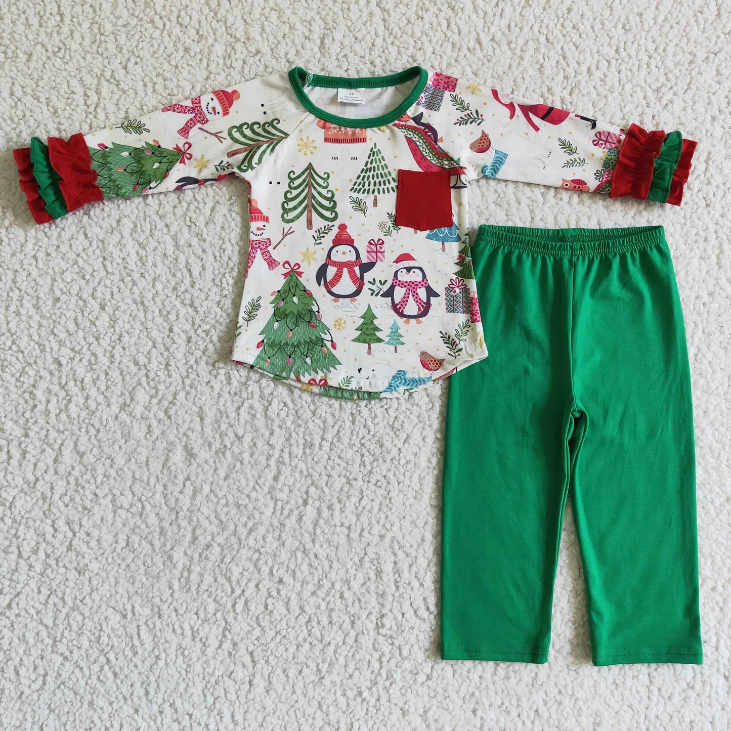 (Promotion)Girls Christmas outfits      GLP0179