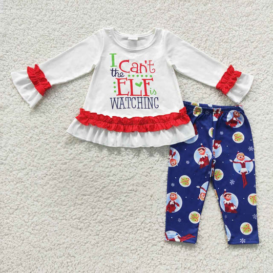 GLP0641 Girls Christmas character design legging pants clothes set