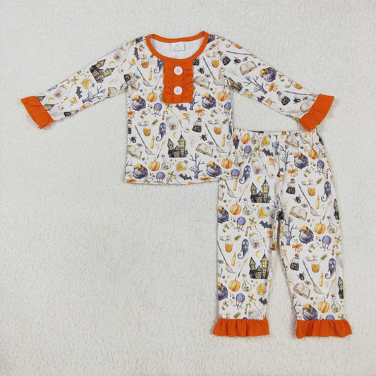 GLP1172 Halloween Design Girls Pajamas Clothes Set