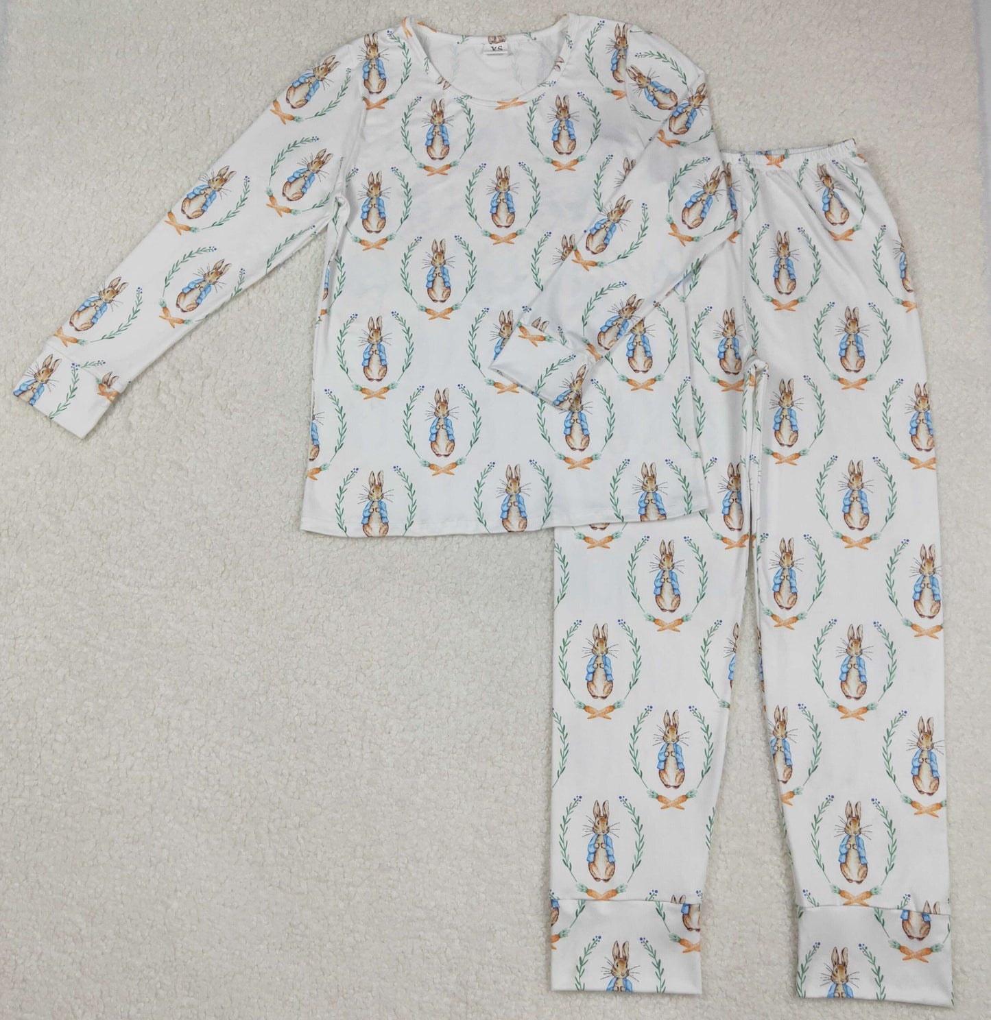 GLP2219 Adult Bunny Print Woman Easter Pajamas Clothes Set