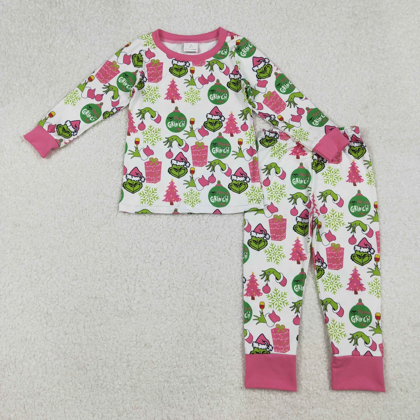 Green Frog Lights Girls Christmas Clothes Sisters Matching Wear
