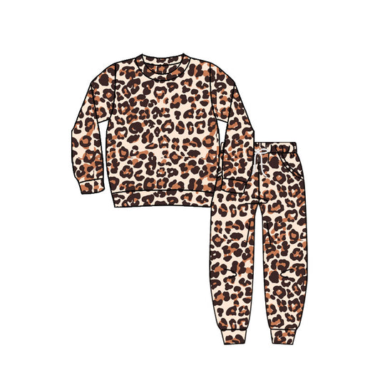 (Pre-order)GLP2802 Leopard Print Girls Fall Clothes Set