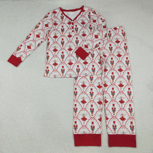 GLP2816 Adult Nutcracke* Soldier Print Woman Christmas Pajamas Clothes Set