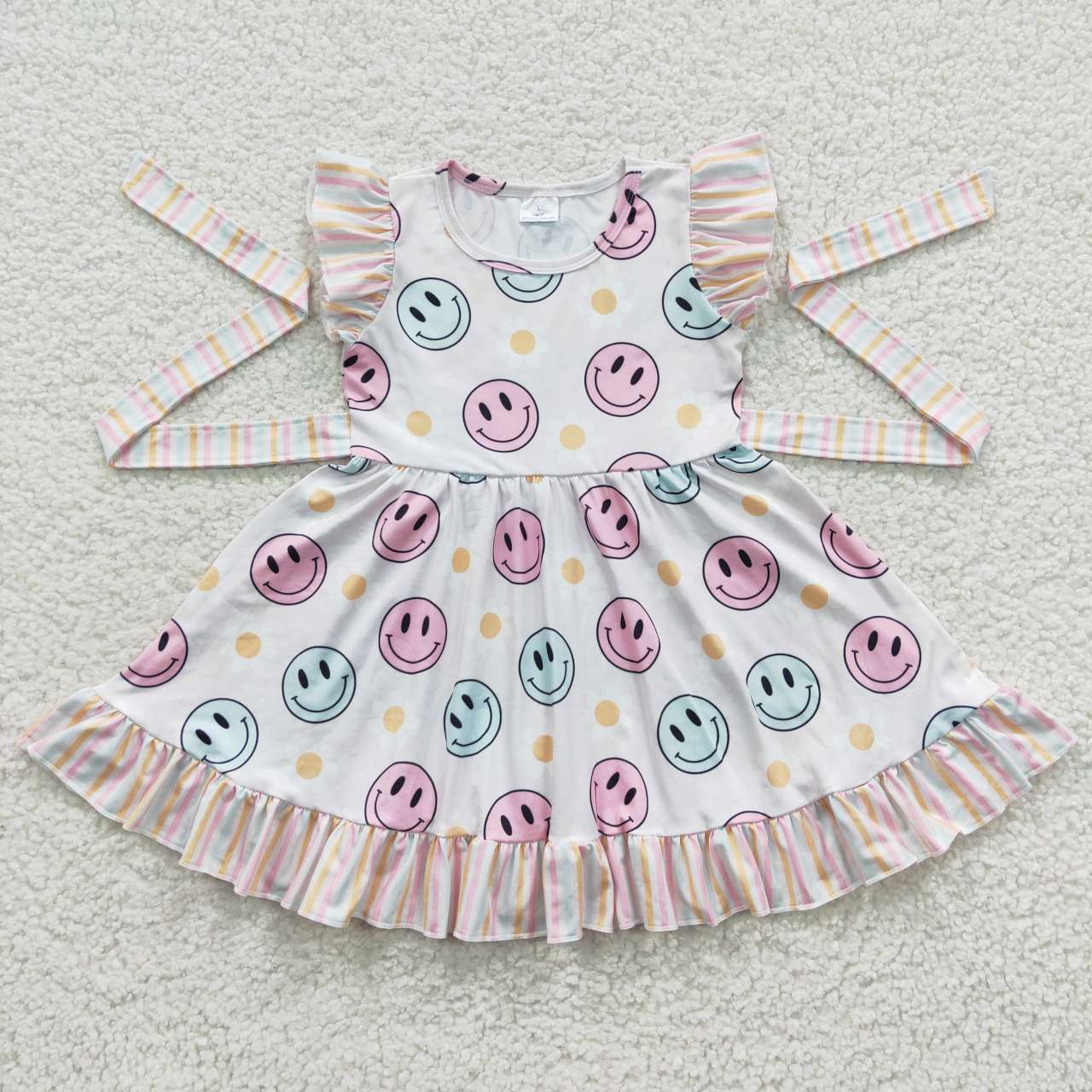 GSD0407 Girls smiling summer dress