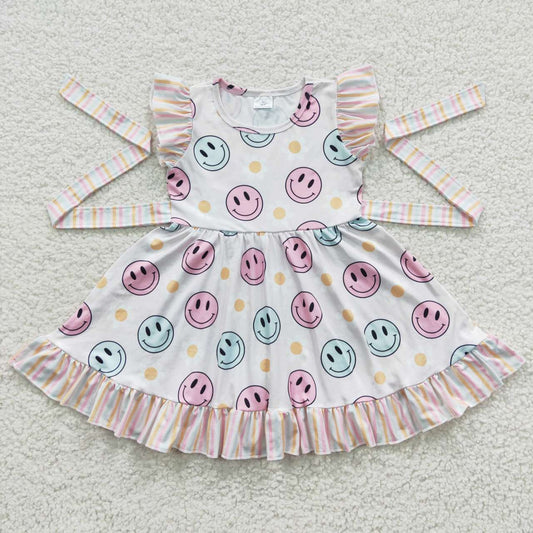 GSD0407 Girls smiling summer dress