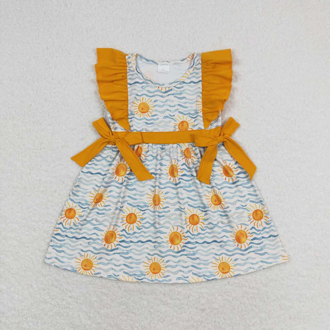 Sunshine Sea Spray Print Sibling Summer Matching Clothes