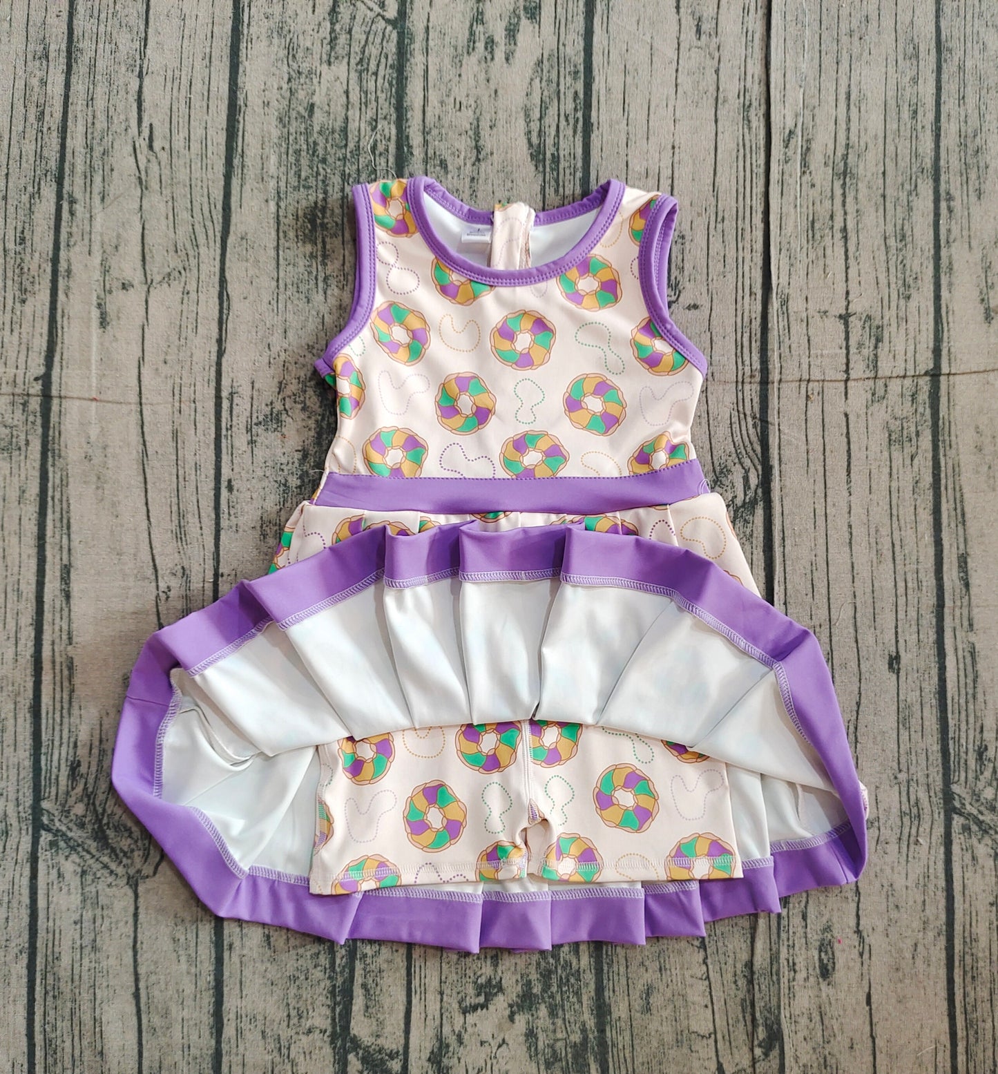 Donuts Print Family Mardi Gras Matching Clothes