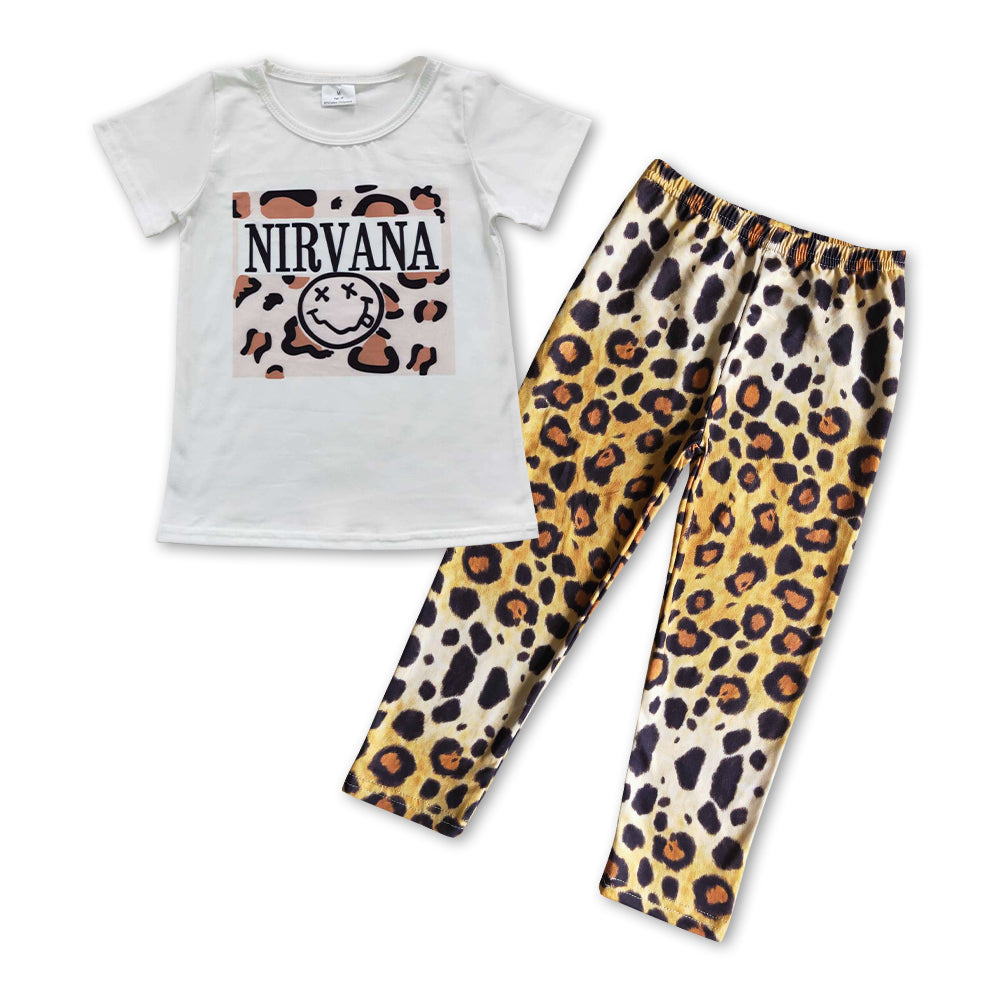 GSPO0838 Nirvana leopard top leopard legging pants girls outfits