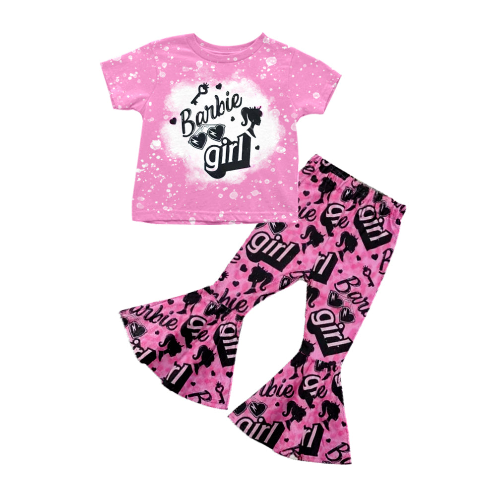 (Pre-order)GSPO0988 Print BA Print Girls Bell Pants Clothes Set