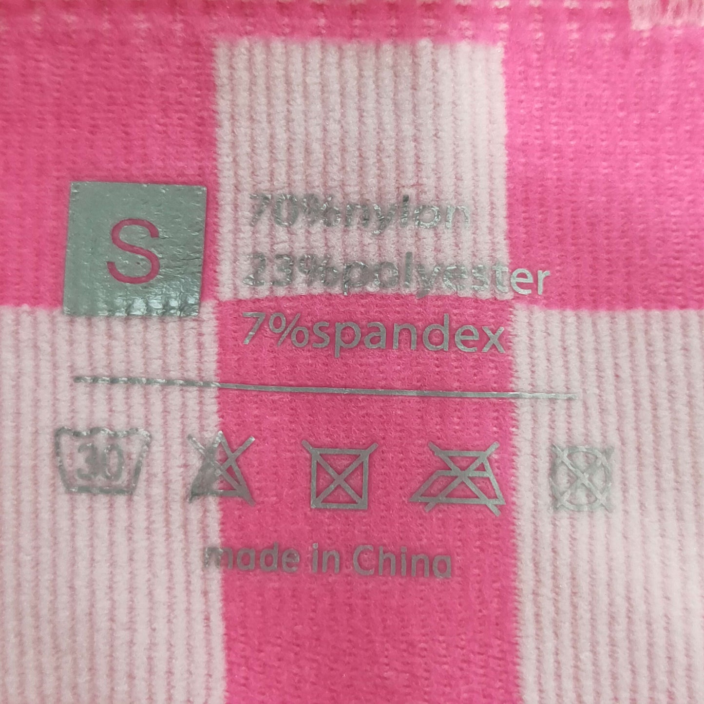 GSSO2704  Adult Pink Plaid Crop Bra Top Shorts Woman Summer Yoga Clothes Set