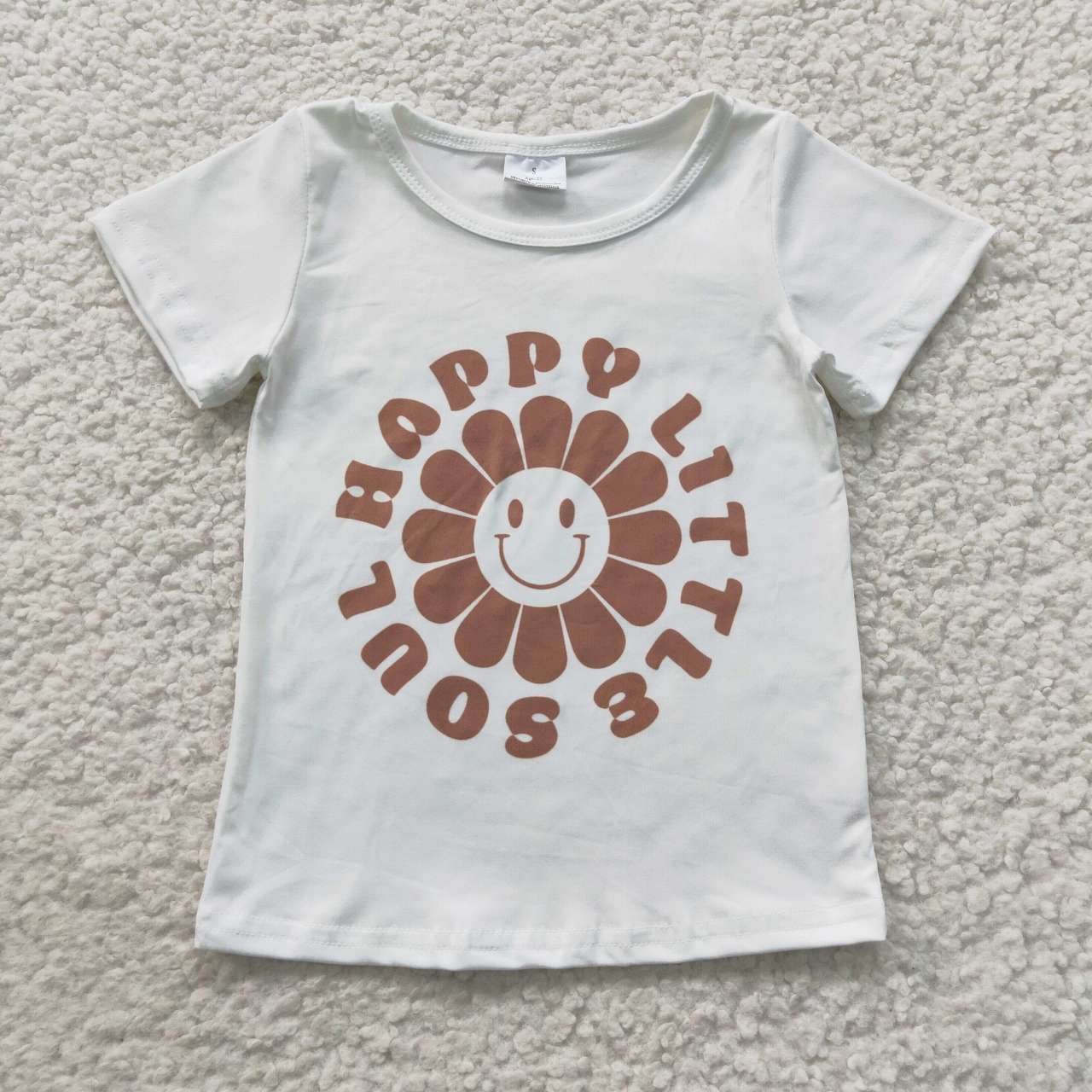 GT0222 Happy little soul smiling face top