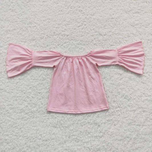 GT0223 Girls pink cotton top