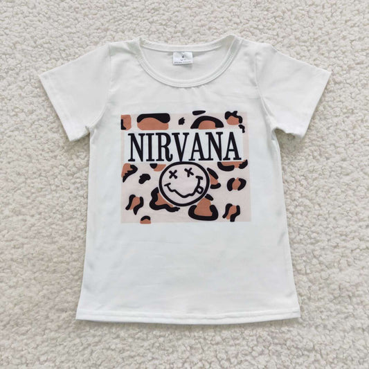 GT0230 Nirvana leopard top kids Tshirts