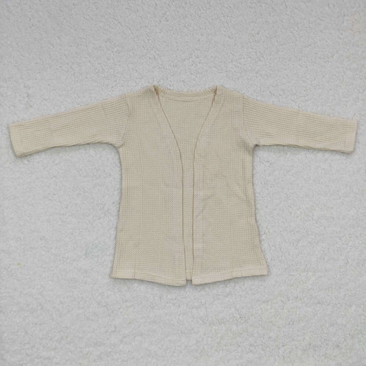 GT0251 White long sleeve Sweater girls fall cardigan