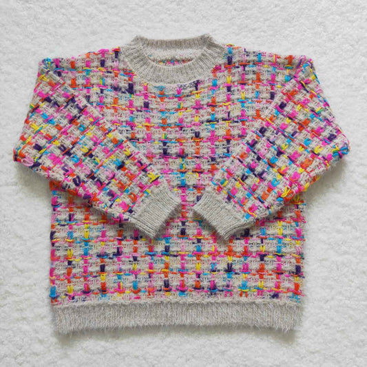GT0302 Girls colorful fall long sleeve sweaters