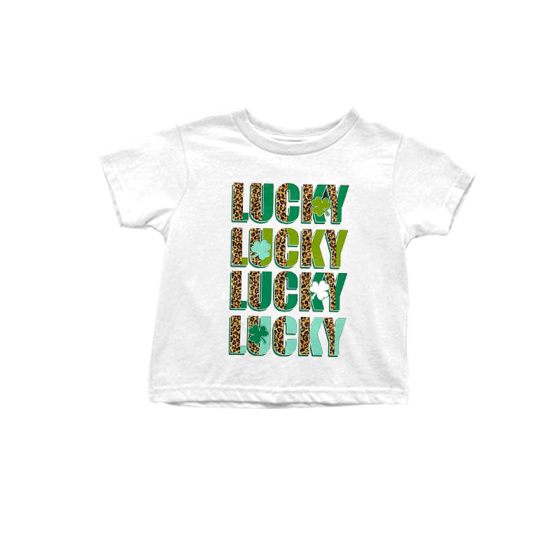 (Pre-order)GT0389 Lucky Girls St. Patrick's Tee Shirt Top