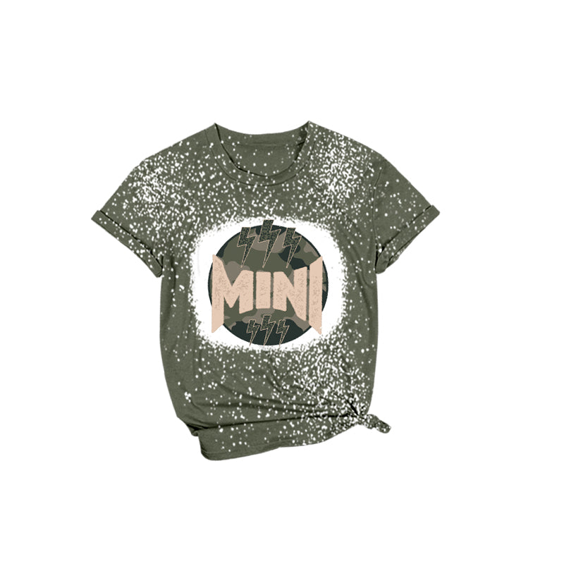 (Pre-order)GT0446 Mini Flash Camo Print Girls Summer Tee Shirts Top