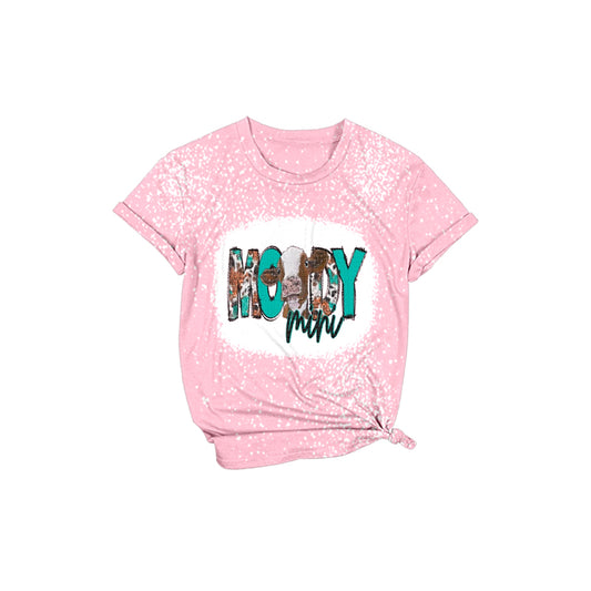 (Pre-order)GT0457 Mooy Mini Cow Print Girls Summer Tee Shirts Top