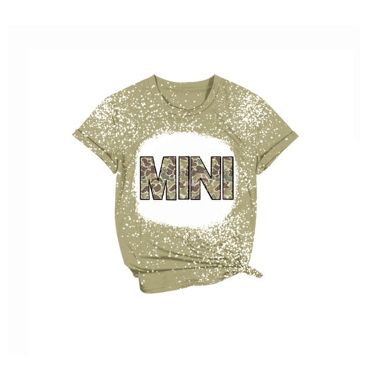 (Pre-order)GT0467  MINI Camo Print Kids Tee Shirts Top