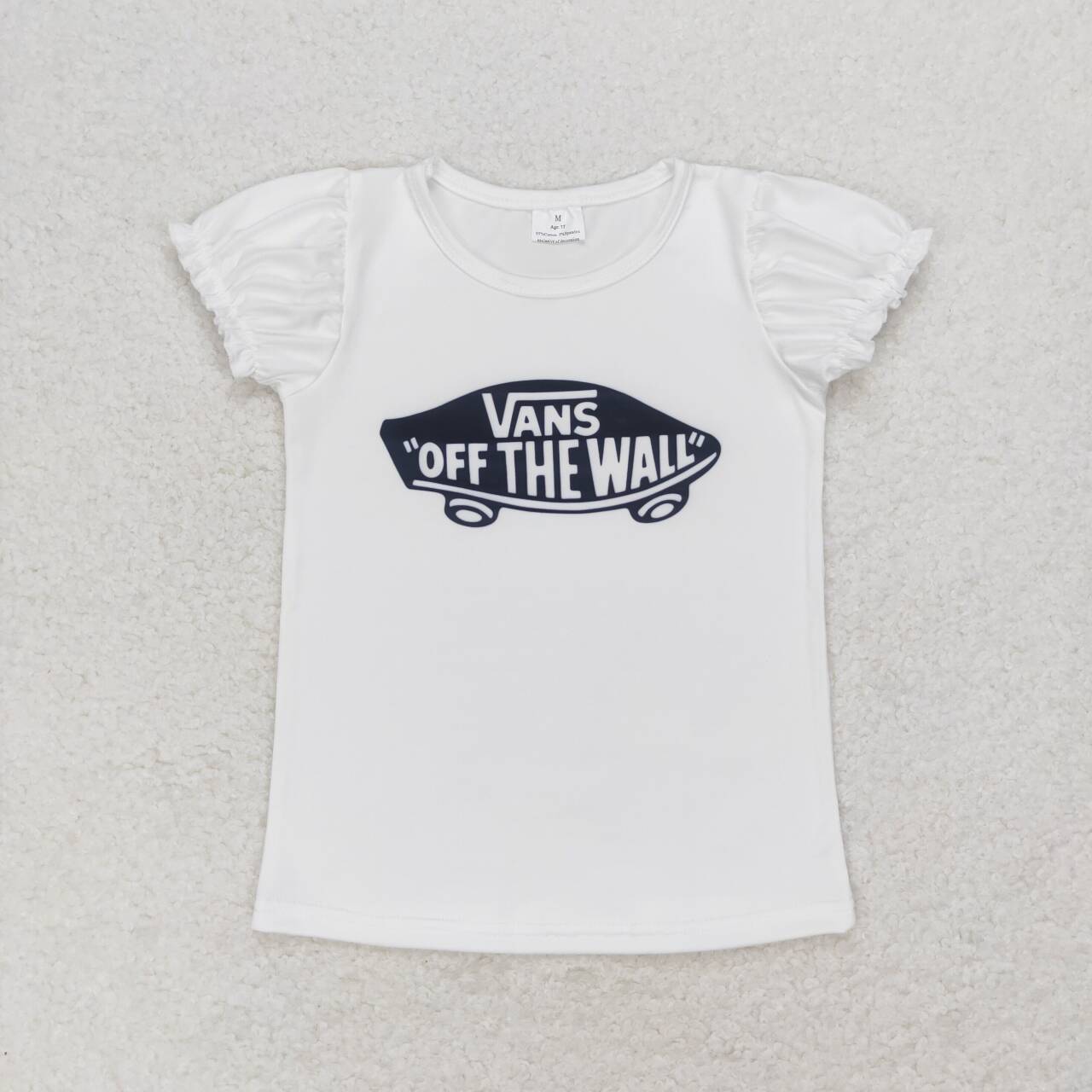 GT0479  OFF THE WALL Print Girls Tee Shirts Top
