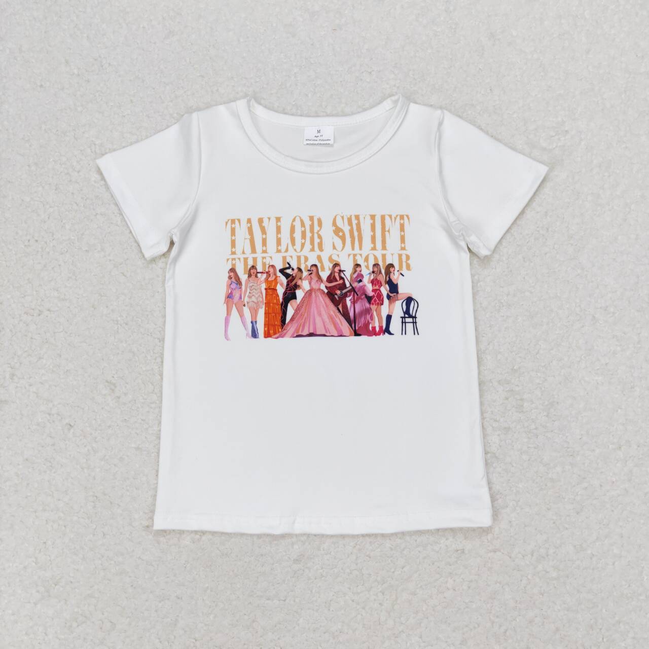 GT0532  Singer Swiftie Print Girls Summer Tee Shirts Top