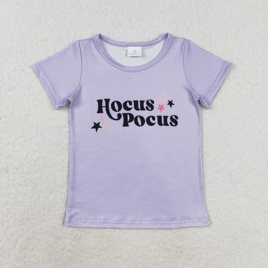 GT0667 Movie Witches Stars Print Girls Halloween Tee Shirts Top