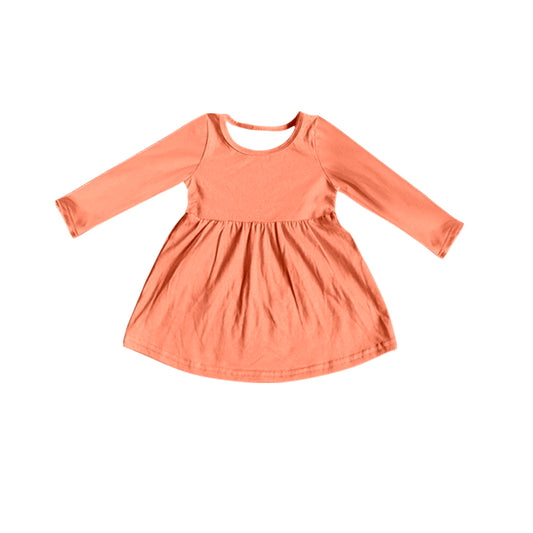 (Pre-order)GT0754 Orange Color Girls Fall Tee Shirts Top