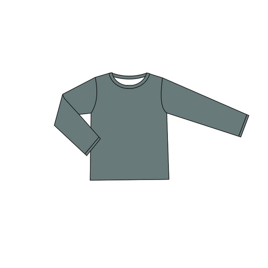 (Pre-order)GT0802  Blue Color Kids Fall Tee Shirts Top