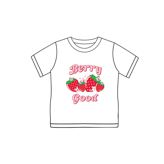 (Pre-order)GT0963 Berry Good Print Girls Summer Tee Shirts Top