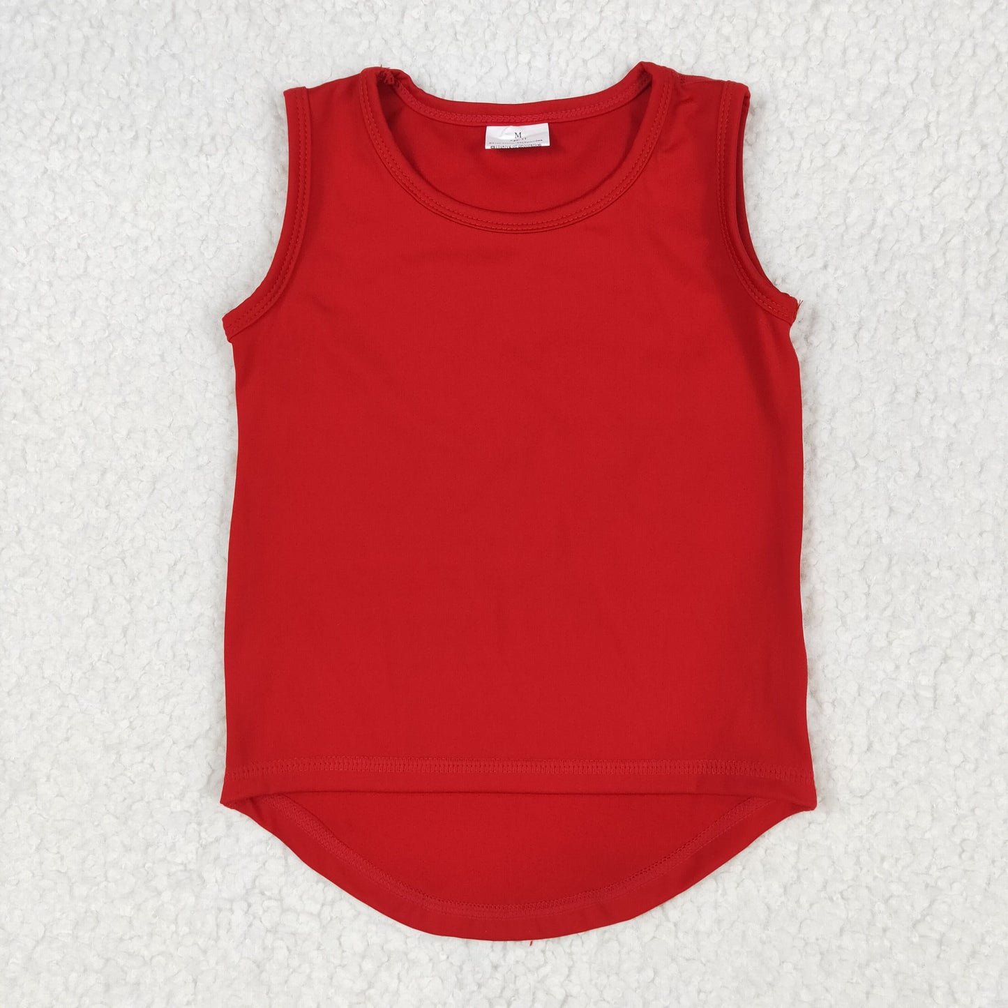 GT0981 Red Tank Girls Summer Yoga Tee Shirts Top